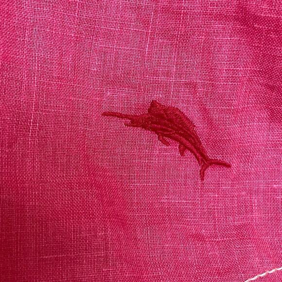 Tommy Bahama XXL Men’s Linen Shirt | Hot Pink, Relax Fit, 100% Linen NWOT $159 - Picture 6 of 8